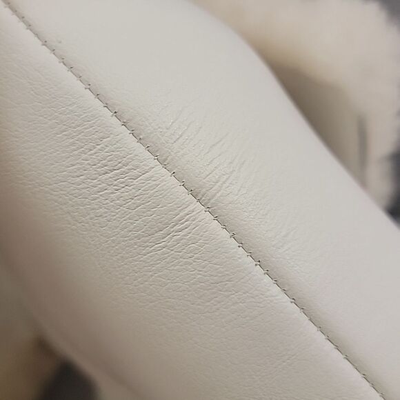 Anthony Wang WTF Dialo Wedge Booties - Ivory / Beige, Faux Fur, Women's SZ 8.5 - Picture 10 of 12